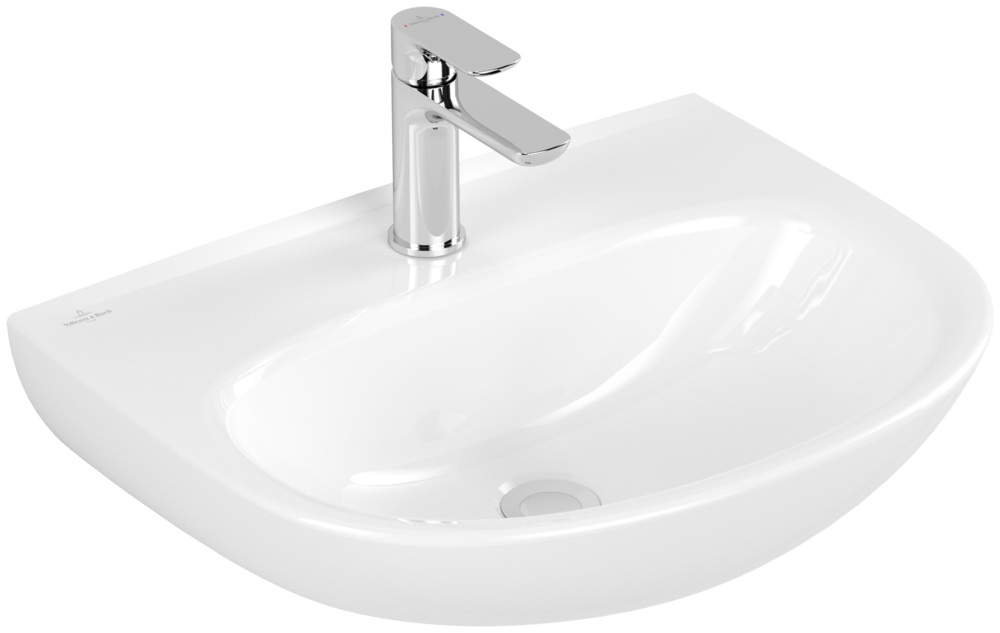 Villeroy & Boch O.Novo umywalka 55x44 cm półokrągła ścienna biała 4A4056R1