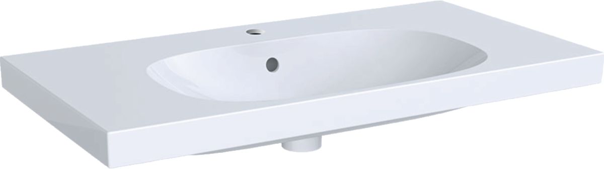 Geberit Acanto umywalka 90x48 cm meblowa prostokątna KeraTect biała 500.623.01.8