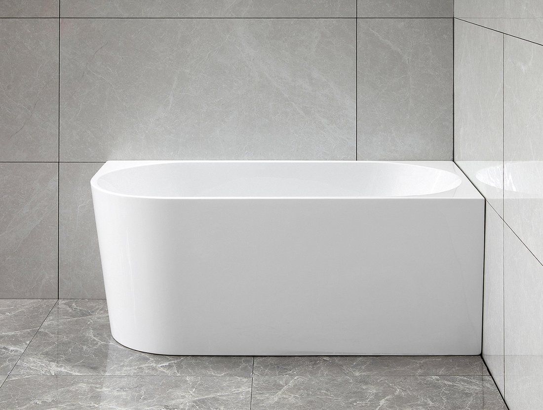 Aqualine Tibera wanna przyścienna 140x70 cm biała E1055