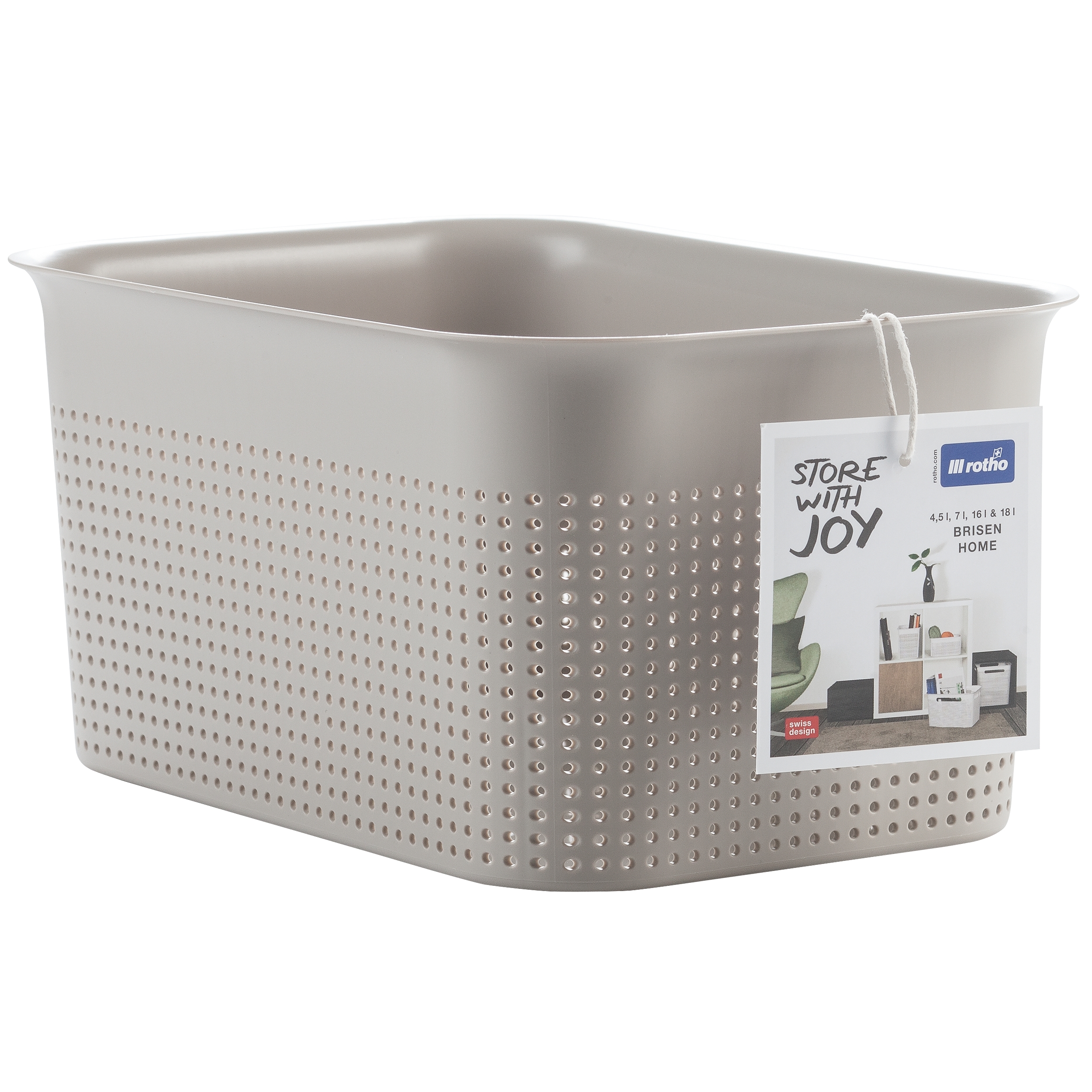 Rotho Brisen pojemnik łazienkowy 4,5 l cappuccino 1023707422 - Wysyłka w 24h