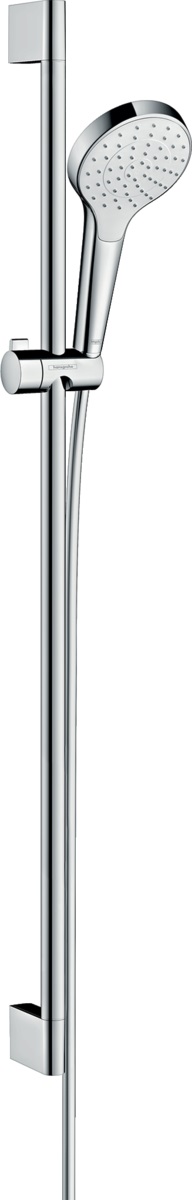 Hansgrohe Croma Select S EcoSmart zestaw prysznicowy ścienny biały/chrom 26575400