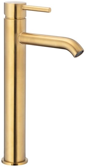 KFA Armatura Moza Gold bateria umywalkowa stojąca wysoka złoty szczotkowany 5032-612-31 - Wysyłka w 24h