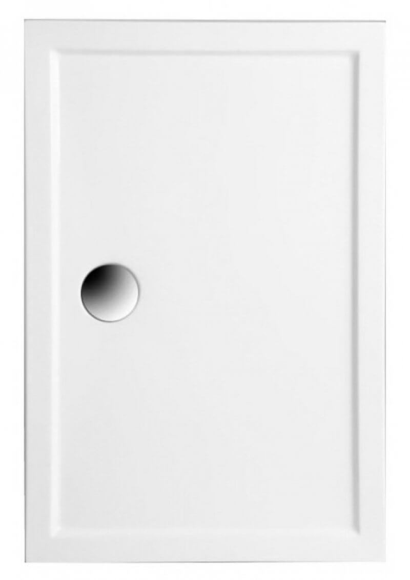 Polimat Goliat brodzik 100x80 cm prostokątny biały 00029