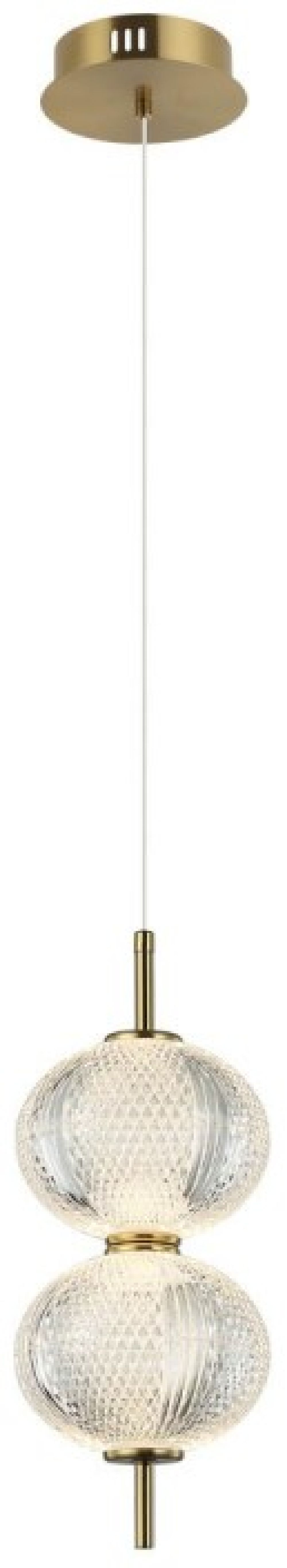 Italux Lazie lampa wisząca 1x10 W przezroczysta PND-29038-2-GD