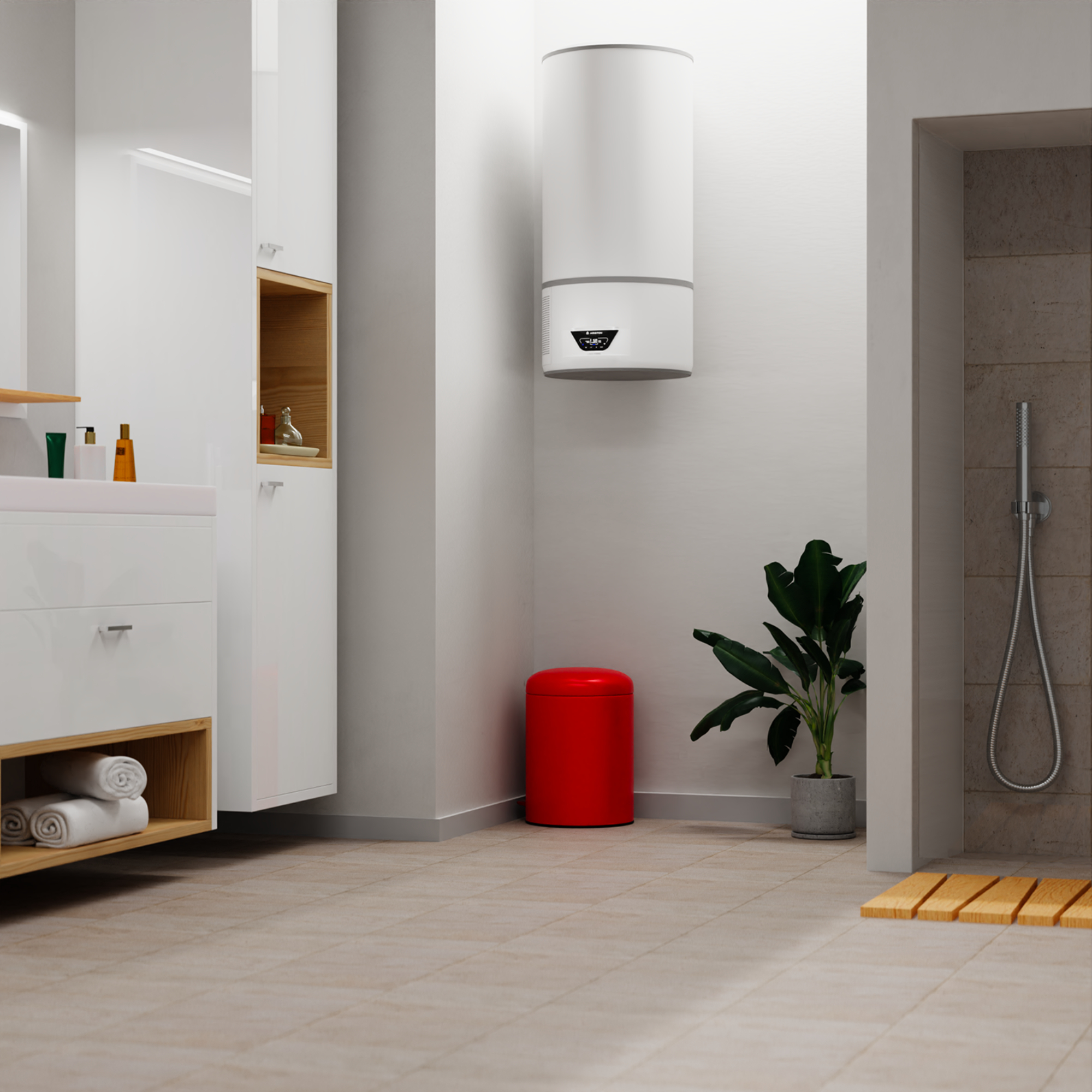 Ariston Lydos Hybrid pojemnościowy podgrzewacz wody 100 l 1,2 kW elektryczny 3629065 - Wysyłka w 24h