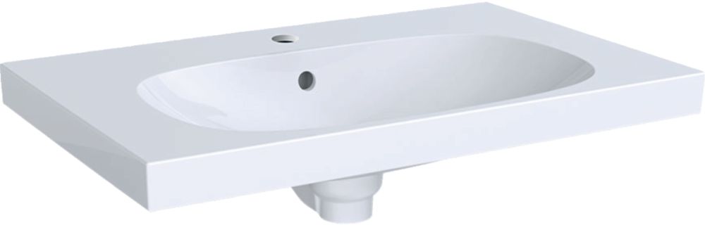 Geberit Acanto umywalka 75x48 cm meblowa prostokątna KeraTect biała 500.622.01.8