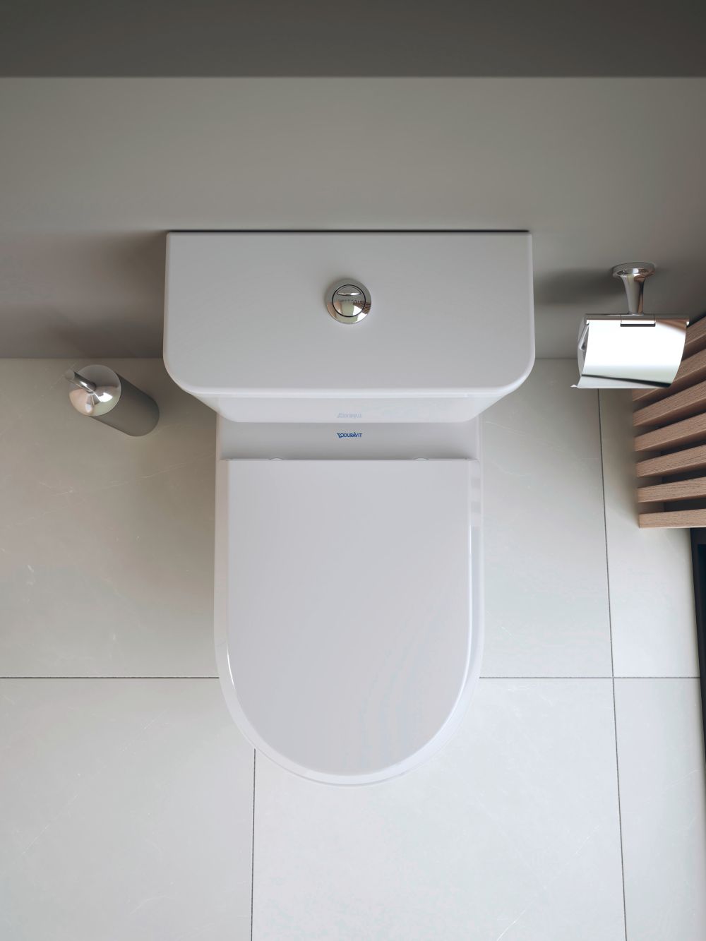 Duravit Qatego miska WC kompakt stojąca Rimless biały połysk 2021090000