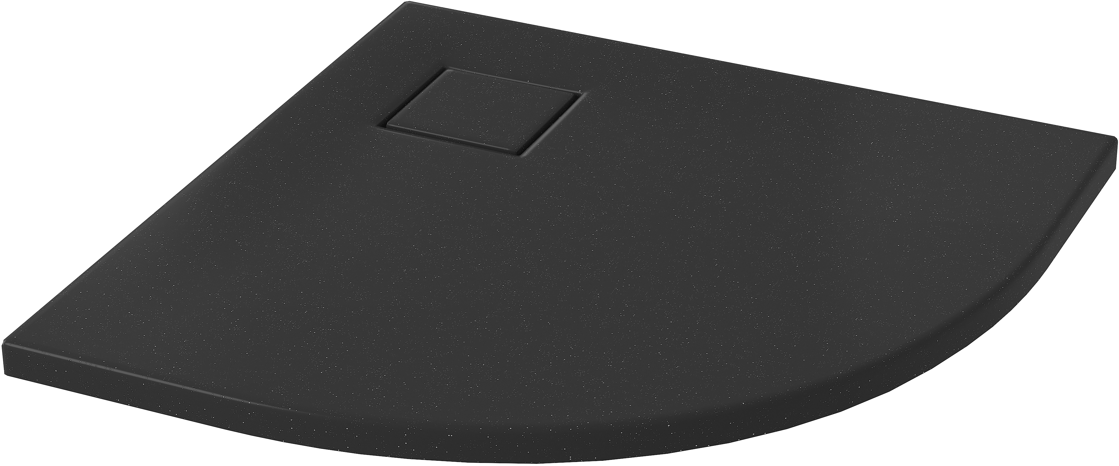 Cersanit Tako Slim brodzik 80x80 cm półokrągły czarny mat S932-163
