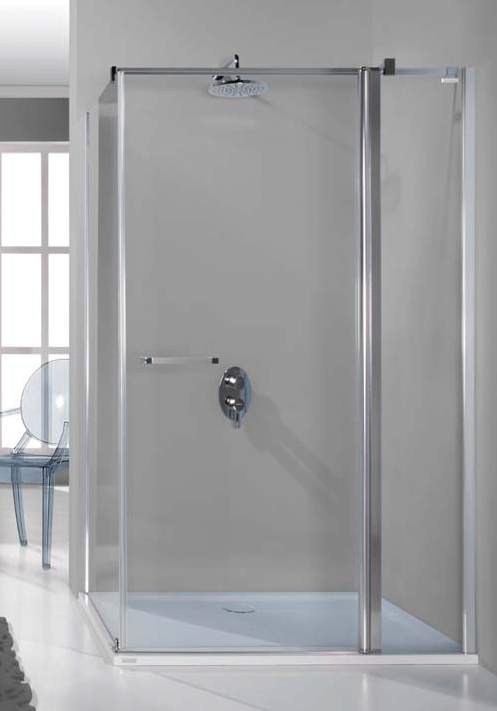 Sanplast Prestige III KNDJ2/PRIII-80x100-S smW0 kabina prysznicowa 80x100 cm prostokątna srebrny mat/szkło przezroczyste ...