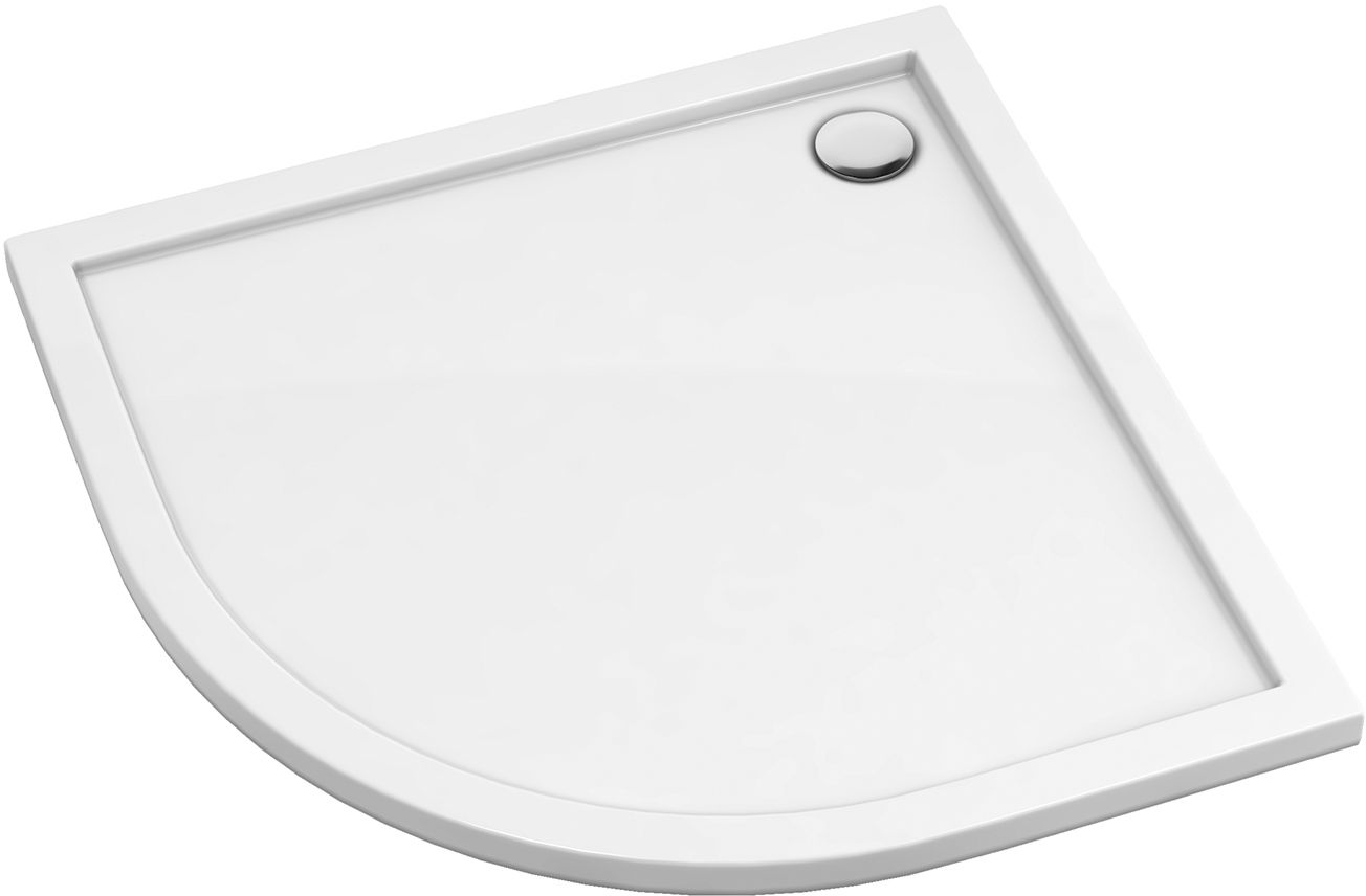 Omnires Merton brodzik 80x80 cm półokrągły biały MERTON80/OBP