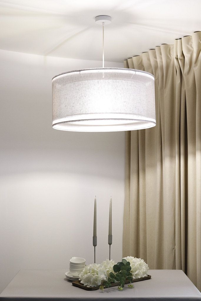 BPS Koncept Duo len light lampa wisząca 1x60 W szary/popielaty-srebrna 0MGO-003-60