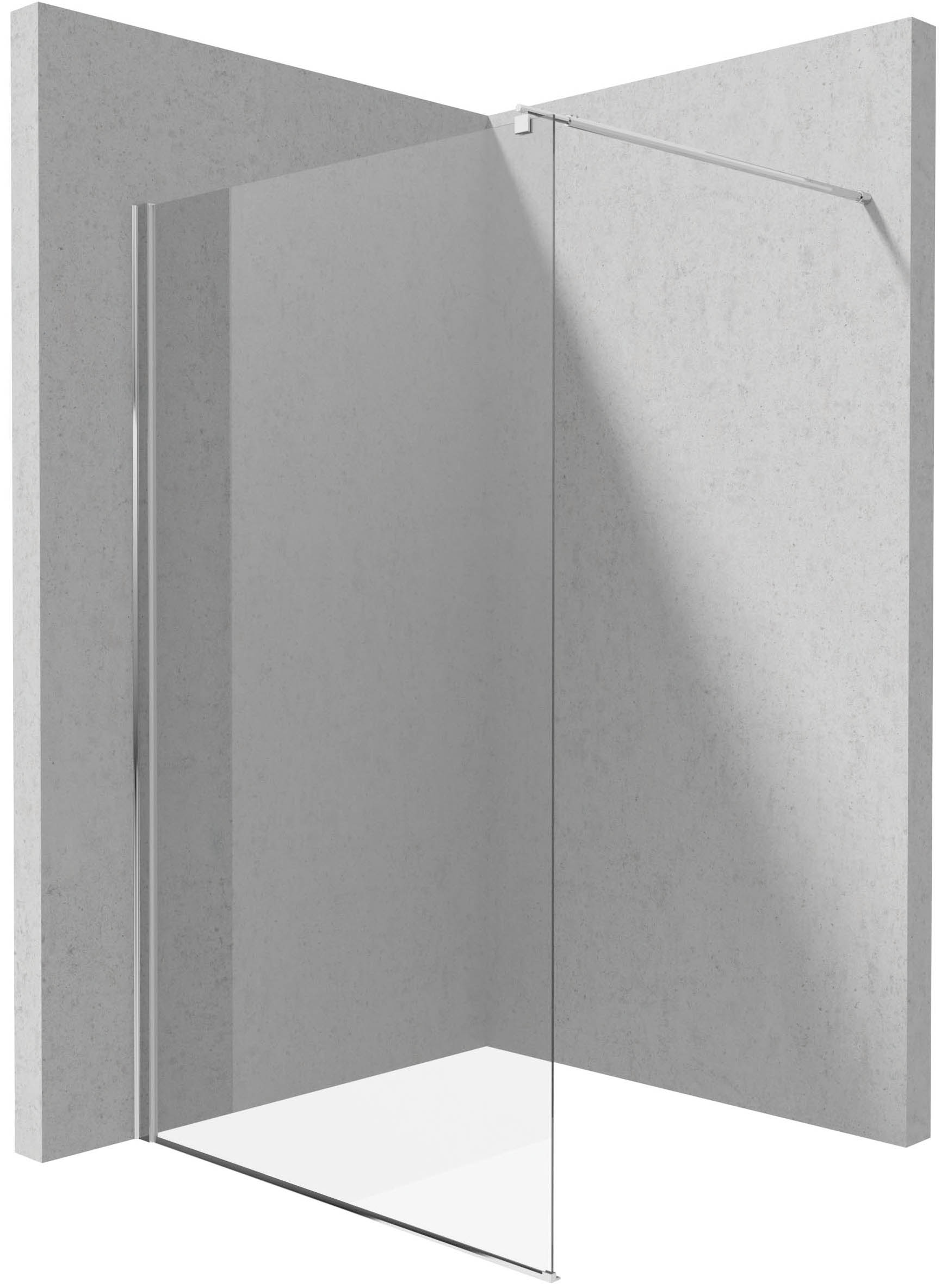 Deante Kerria Plus Walk-In ścianka prysznicowa 120 cm wolnostojąca chrom/szkło przezroczyste KTS032P