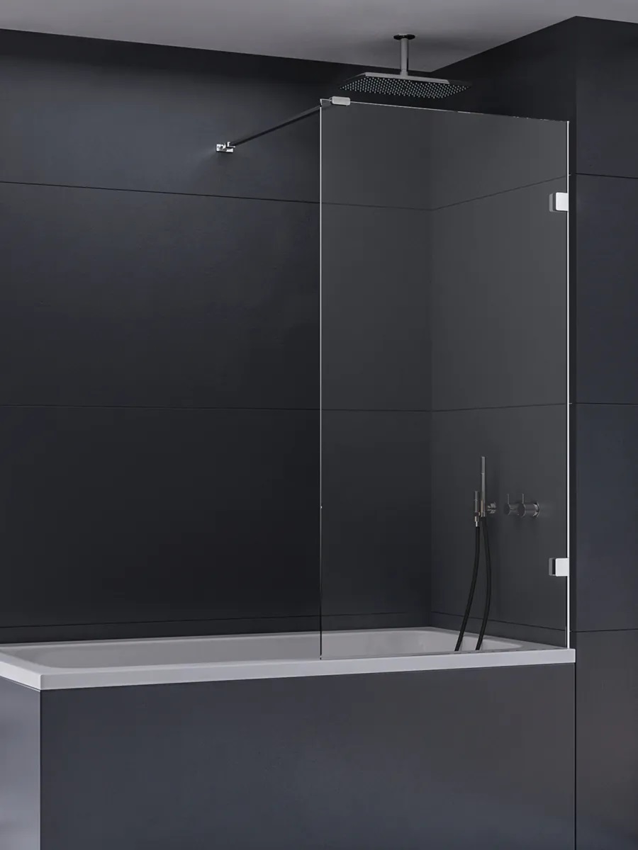New Trendy Eventa parawan nawannowy 70 cm chrom/szkło przezroczyste EXK-6995