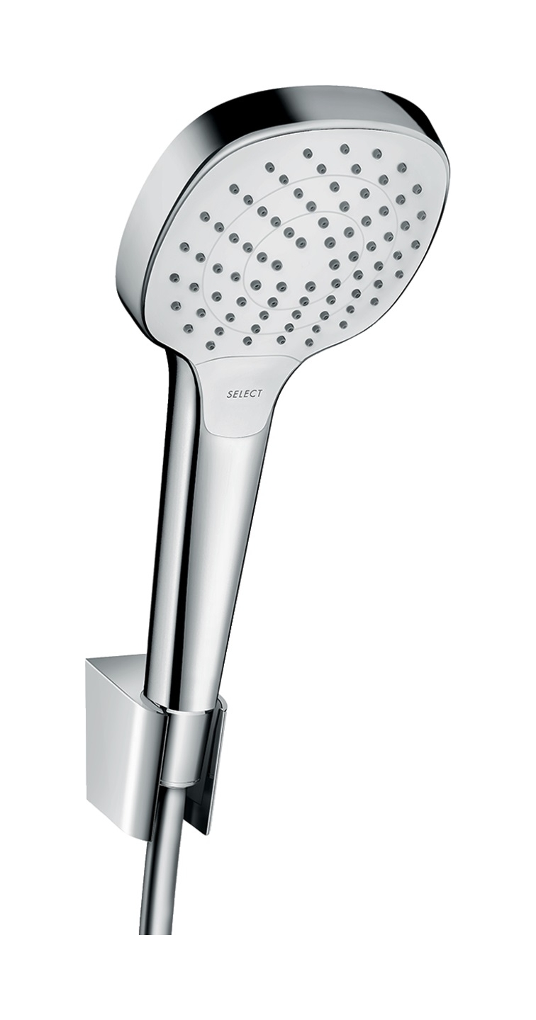 Hansgrohe Croma Select E zestaw prysznicowy ścienny biały/chrom 26413400 - Wysyłka w 24h