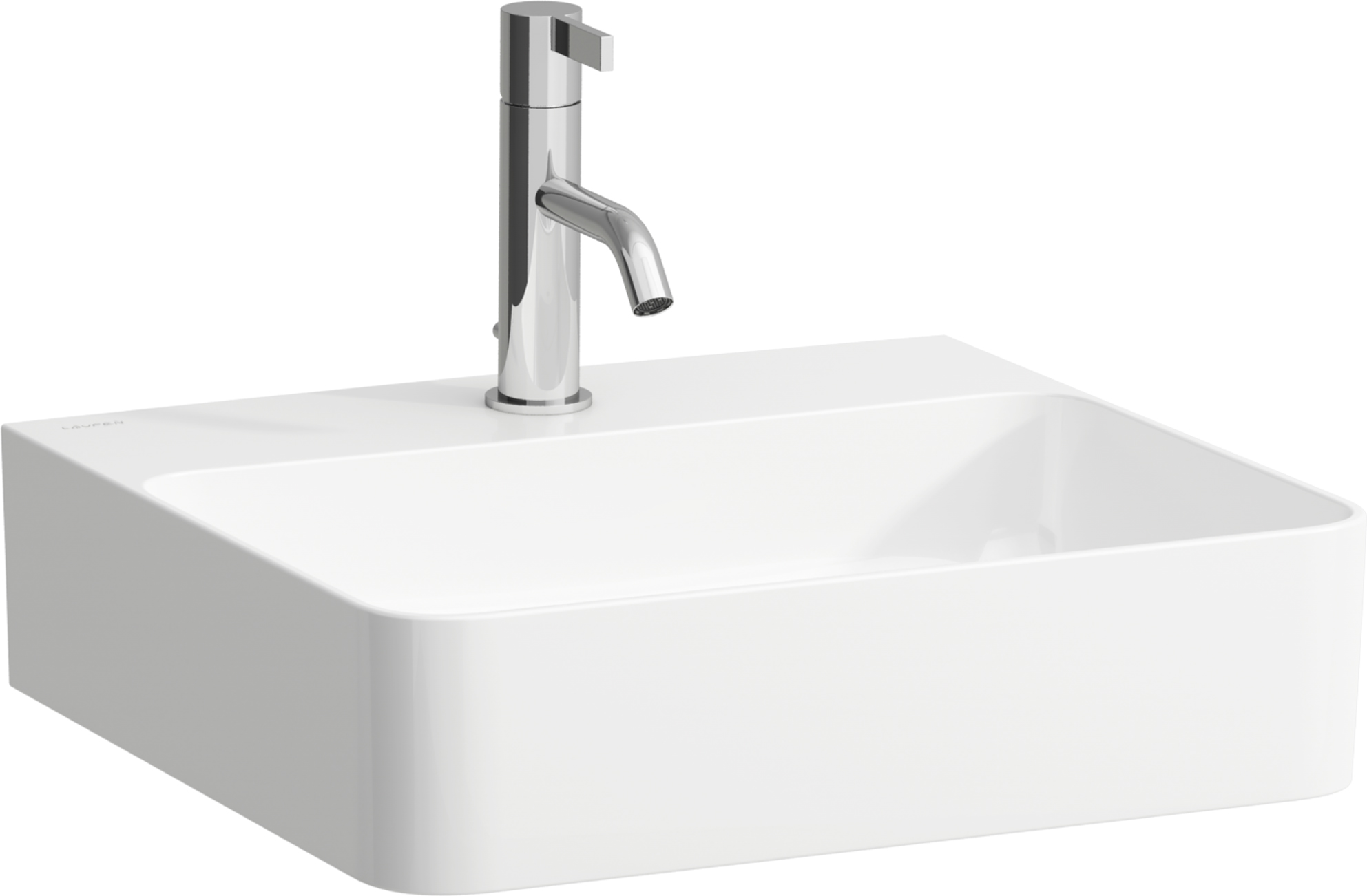 Laufen Val umywalka 45x42 cm prostokątna ścienna-nablatowa biała H8162800001041