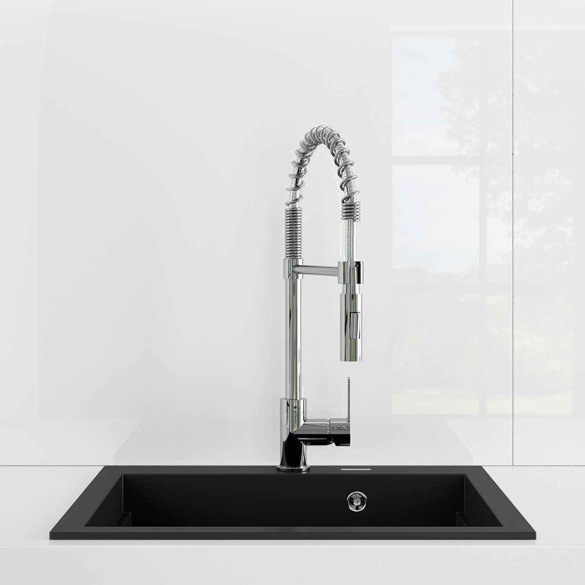 Oltens Gravan zlewozmywak granitowy 57x51,5 cm czarny 72000300 - Wysyłka w 24h