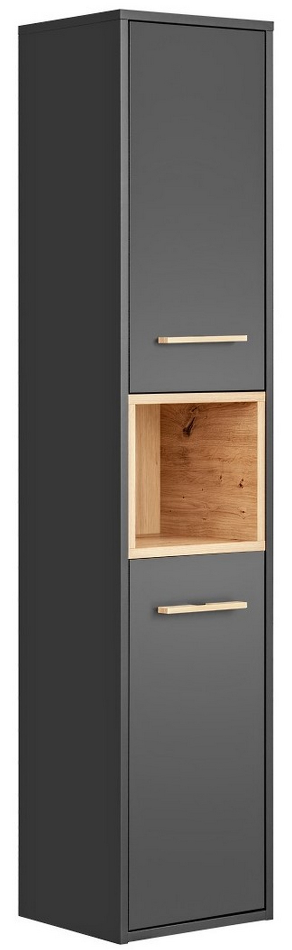 Comad Borneo szafka 170 cm boczna wysoka wisząca Szary Cosmos/Dąb Artisan BORNEOCOSMOS800FSC - Wysyłka w 24h