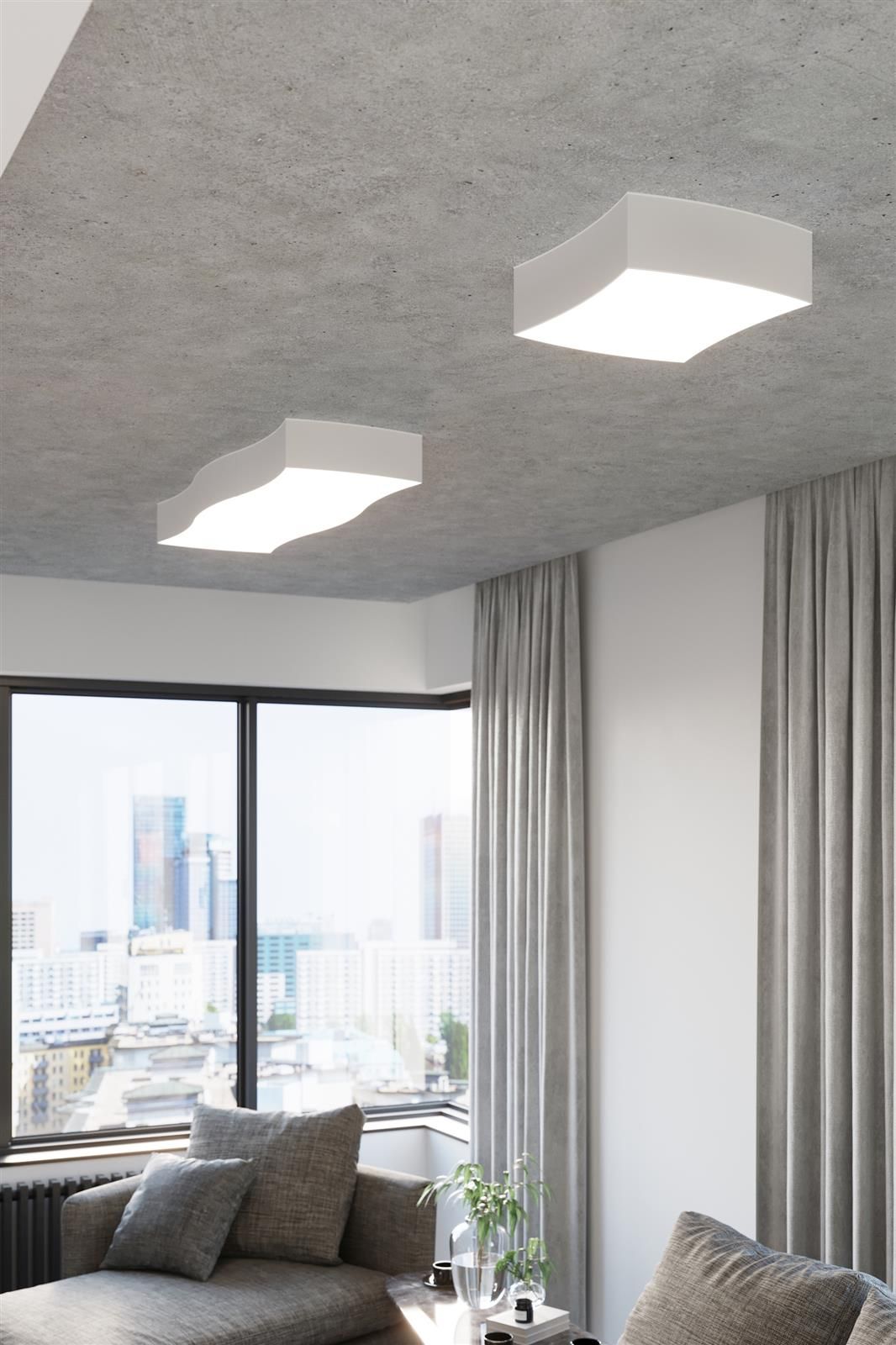 Sollux Lighting Square plafon 6x60 W biały SL.1055