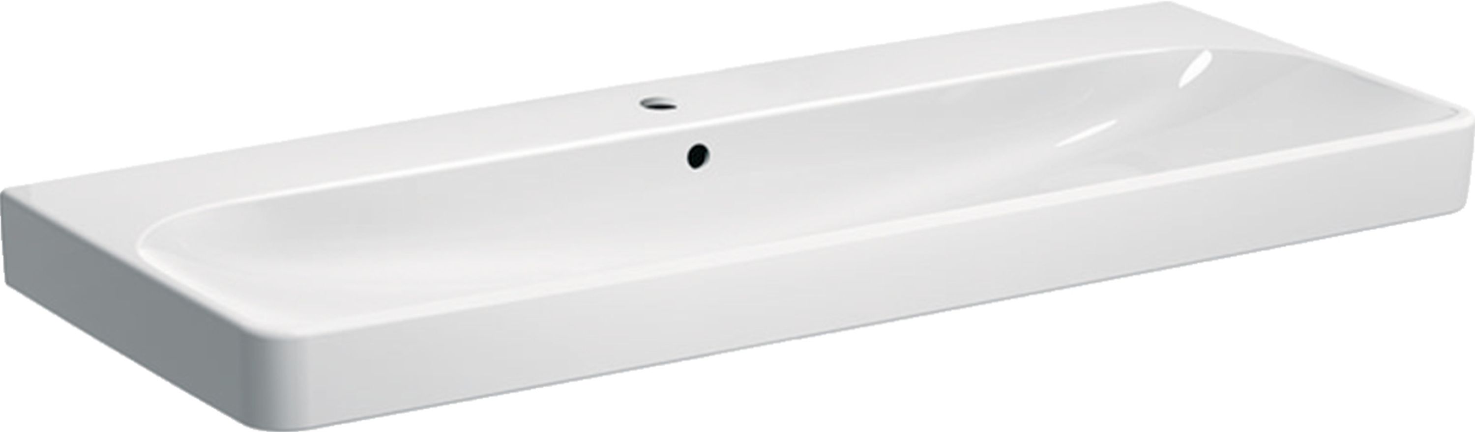 Geberit Smyle Square umywalka 120x48 cm ścienna prostokątna biała 500.226.01.1