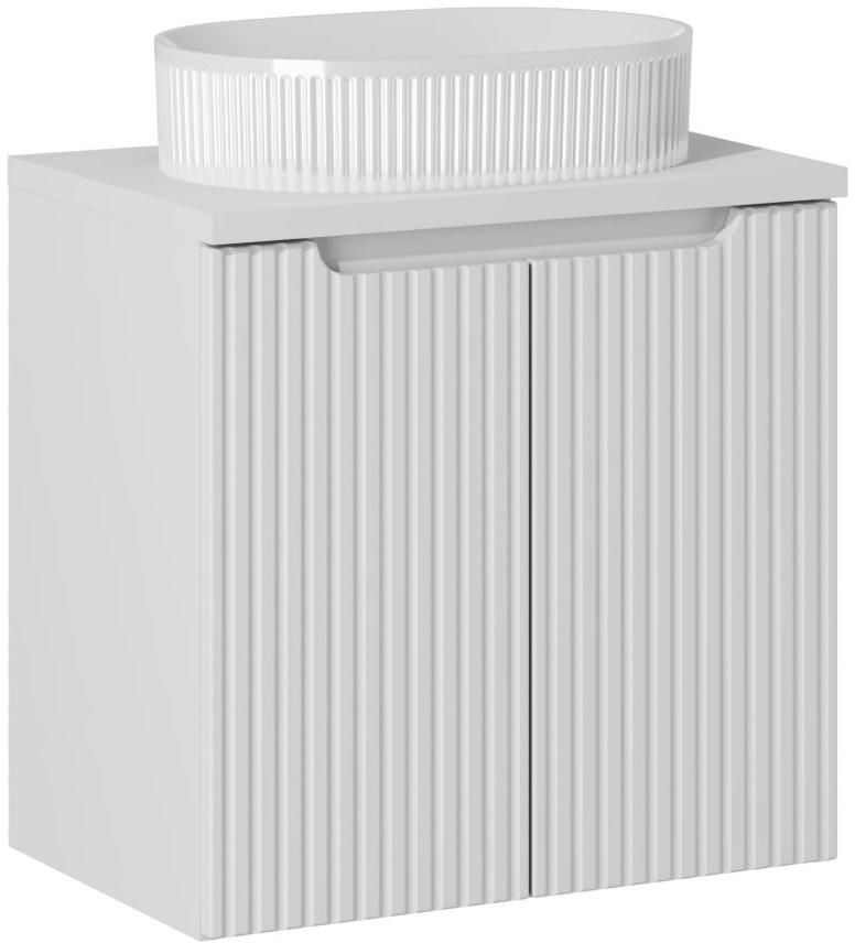 Zestaw meblowy Nova White szafka podumywalkowa 60 cm biała z blatem umywalką Beyond SET-NOW B WHITE 60CM D UN BEYOND 5 WH