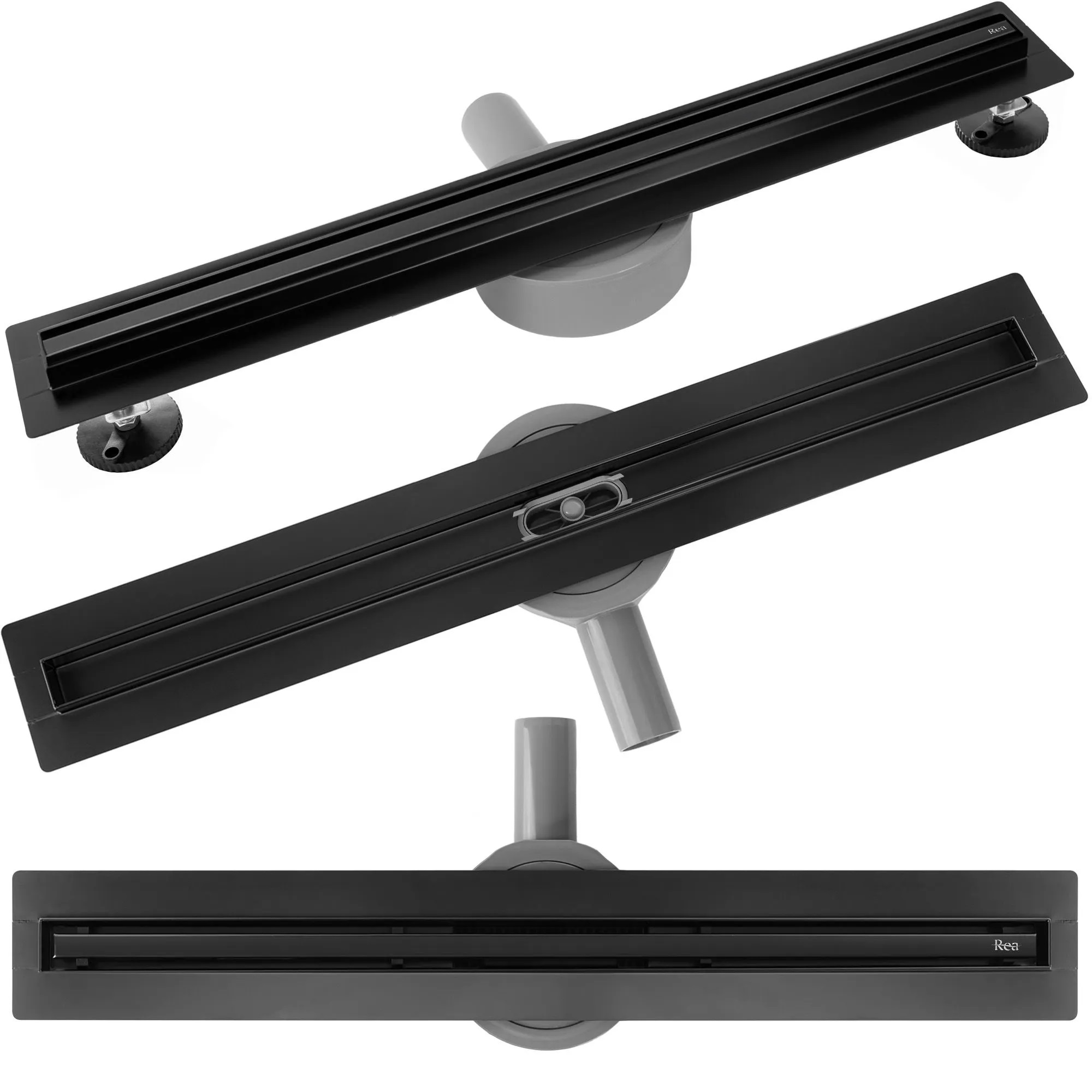 Rea Neox Slim Pro odpływ liniowy 100 cm czarny mat REA-G2712