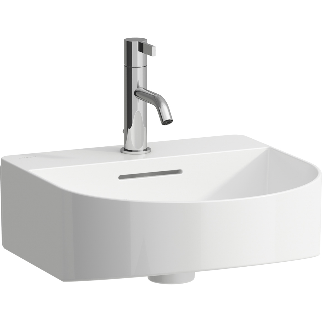Laufen Sonar umywalka 42x42 cm półokrągła ścienna biała H8153414001041
