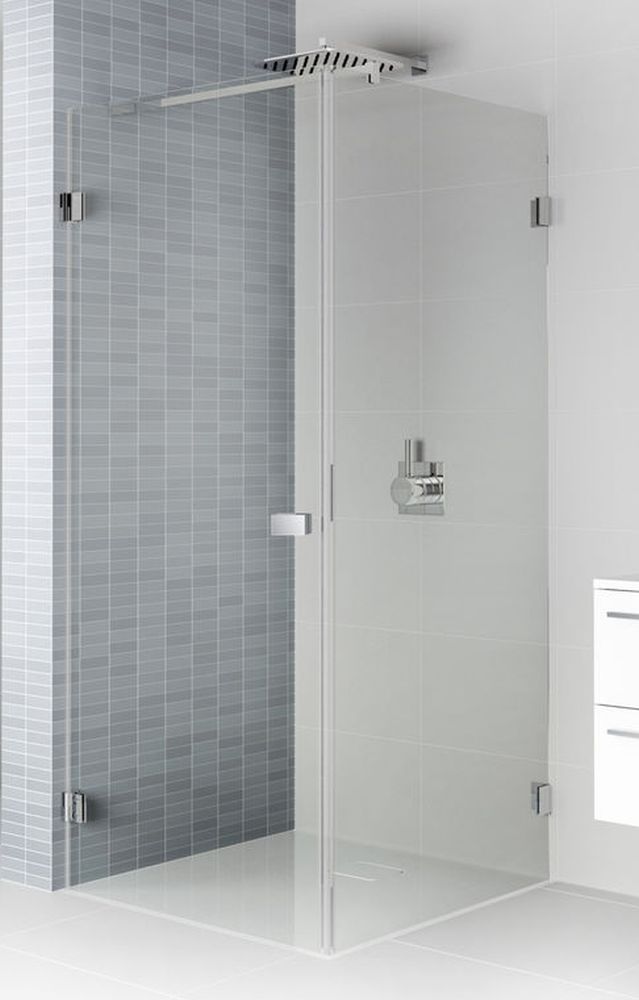 Riho Scandic NXT X201 kabina prysznicowa 80x100 cm prostokątna lewa czarny mat/szkło przezroczyste G001035121