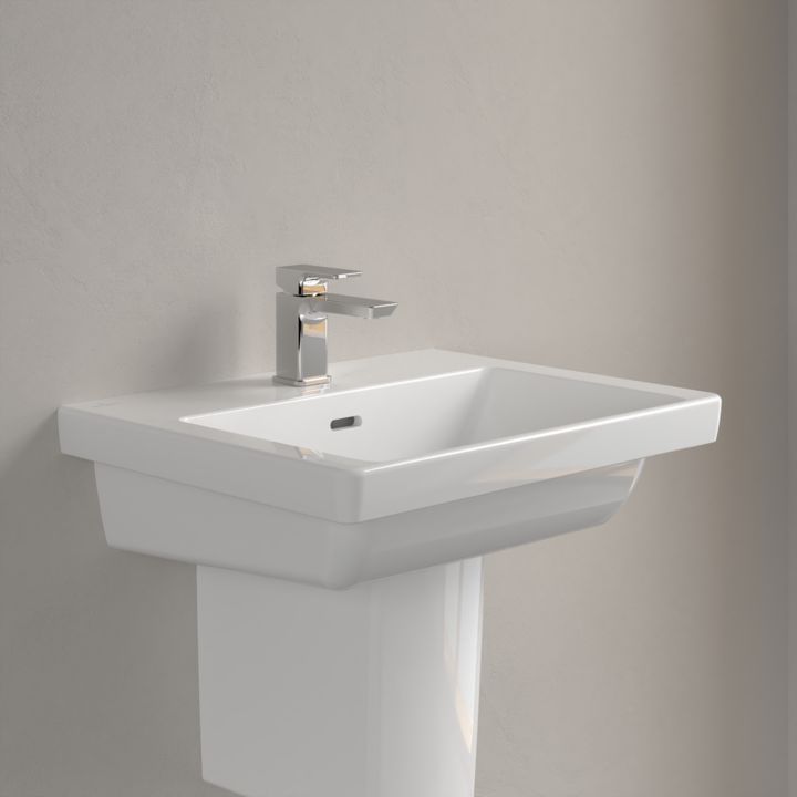Villeroy & Boch Subway 3.0 umywalka 65x47 cm ścienna prostokątna CeramicPlus Weiss Alpin 4A7065R1