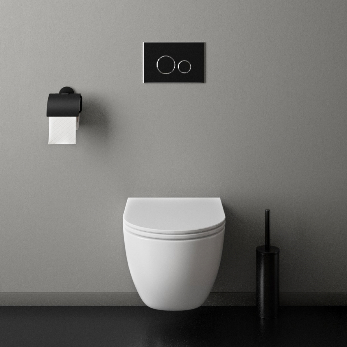 Zestaw Ksuro 01 miska WC wisząca Pure Edge z powłoką Intelligent Coat z deską wolnoopadającą biały 22801000 - Wysyłka w 24h