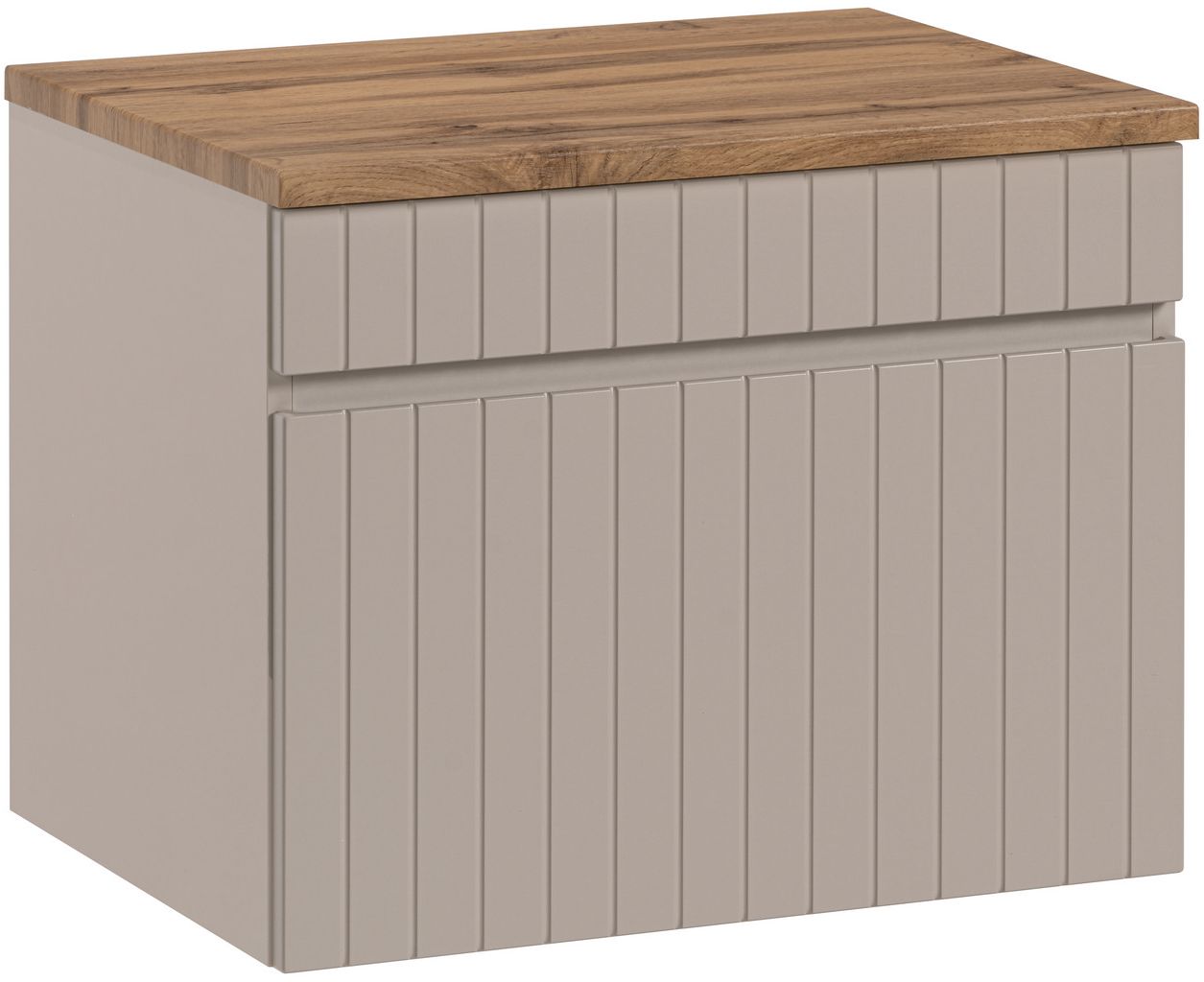 Comad Iconic Cashmere szafka łazienkowa 60 cm podumywalkowa wisząca z blatem kaszmir SET - ICC B 60 CM - Wysyłka w 24h