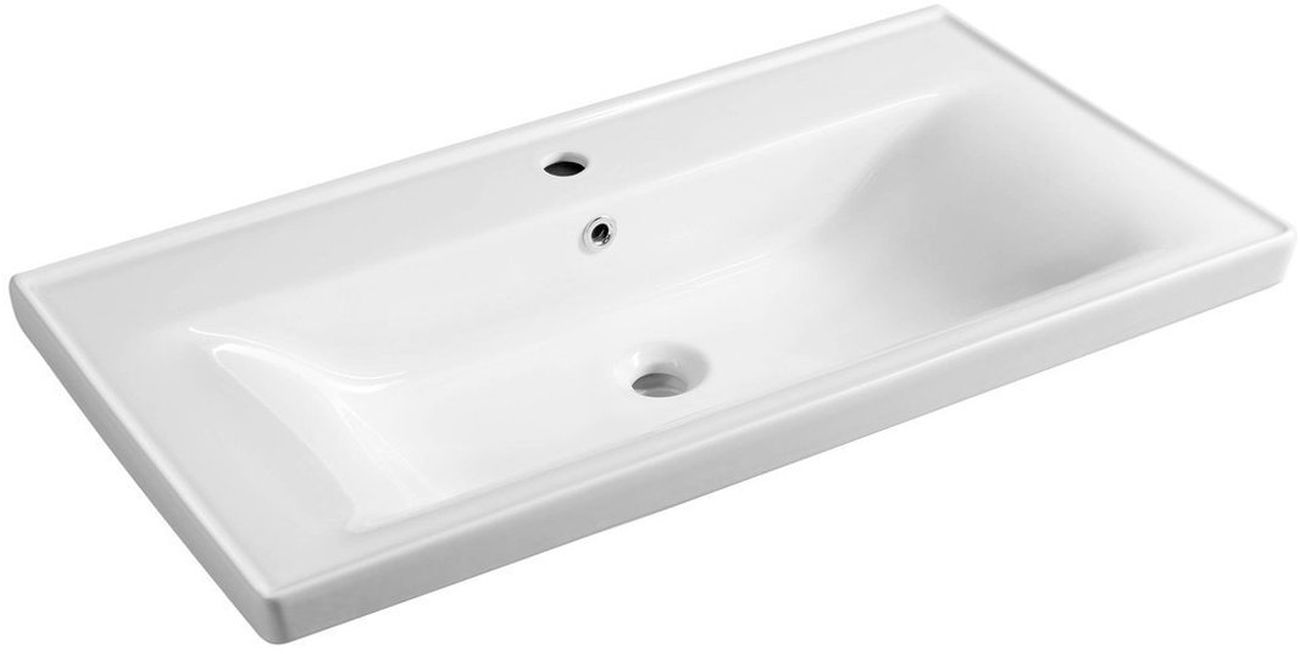 Aqualine Sava umywalka 90x46 cm prostokątna ścienna-meblowa biała 2090