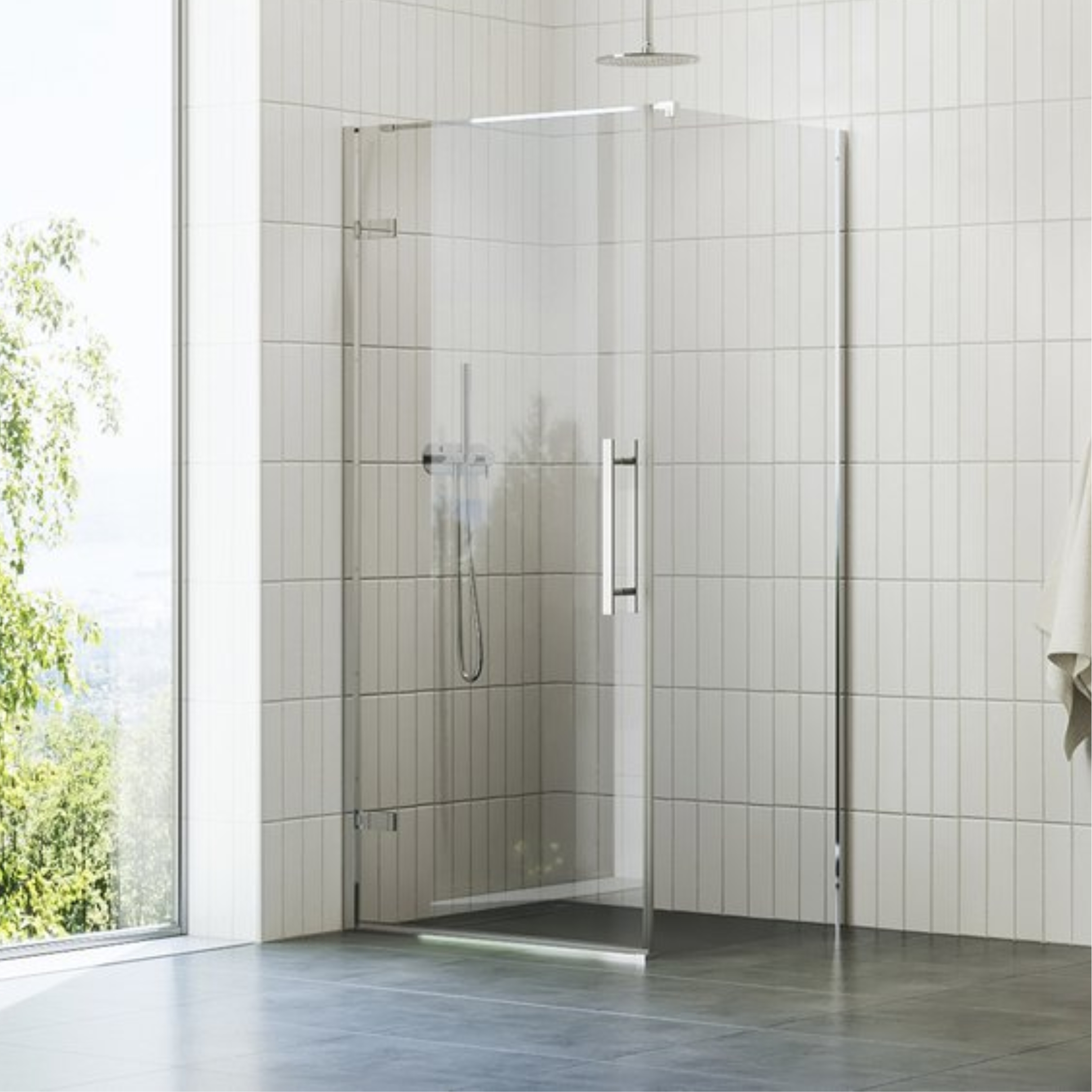 Ravak Cool! ścianka prysznicowa 90 cm chrom połysk/szkło przezroczyste X9VV70A00Z1