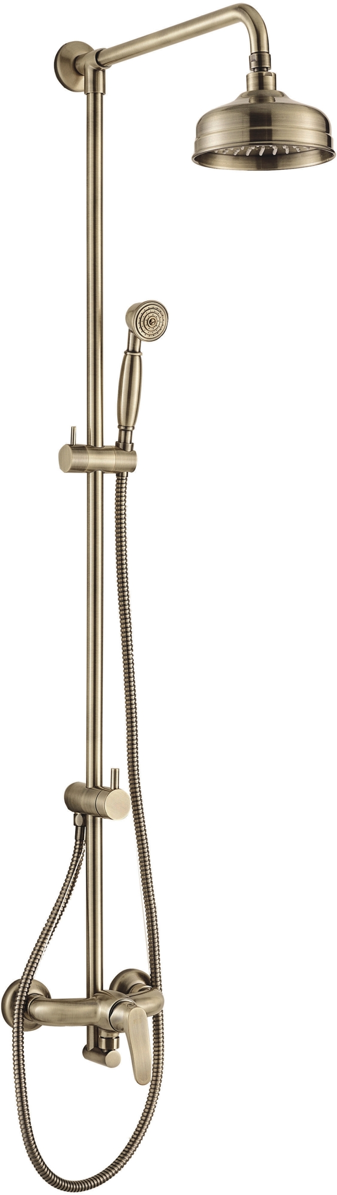 Omnires Art Deco zestaw prysznicowy ścienny brąz antyczny AD5144BR