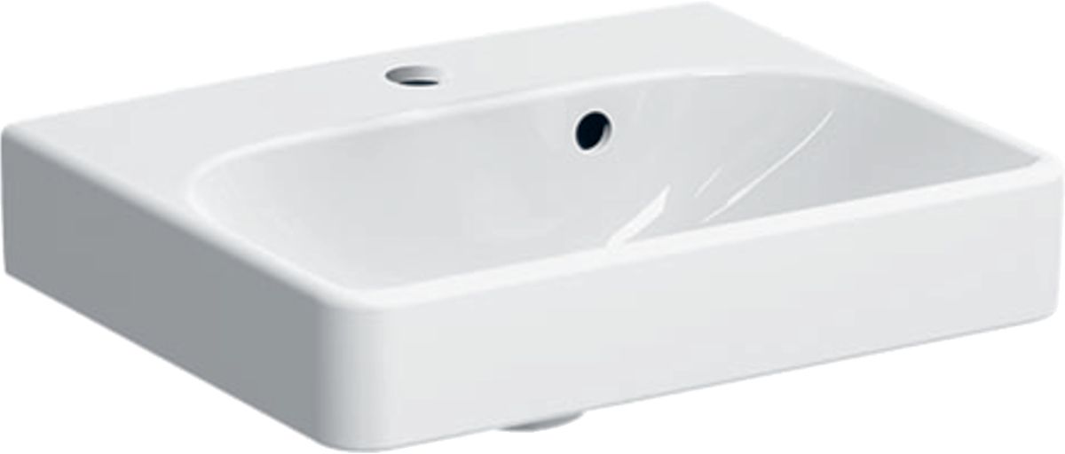 Geberit Smyle Square umywalka 45x36 cm ścienna prostokątna KeraTect biała 500.222.01.8