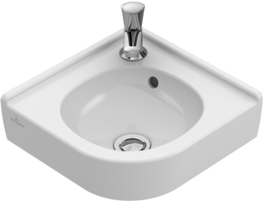 Villeroy & Boch O.Novo Compact umywalka 32 cm narożna CeramicPlus Weiss Alpin 731032R1