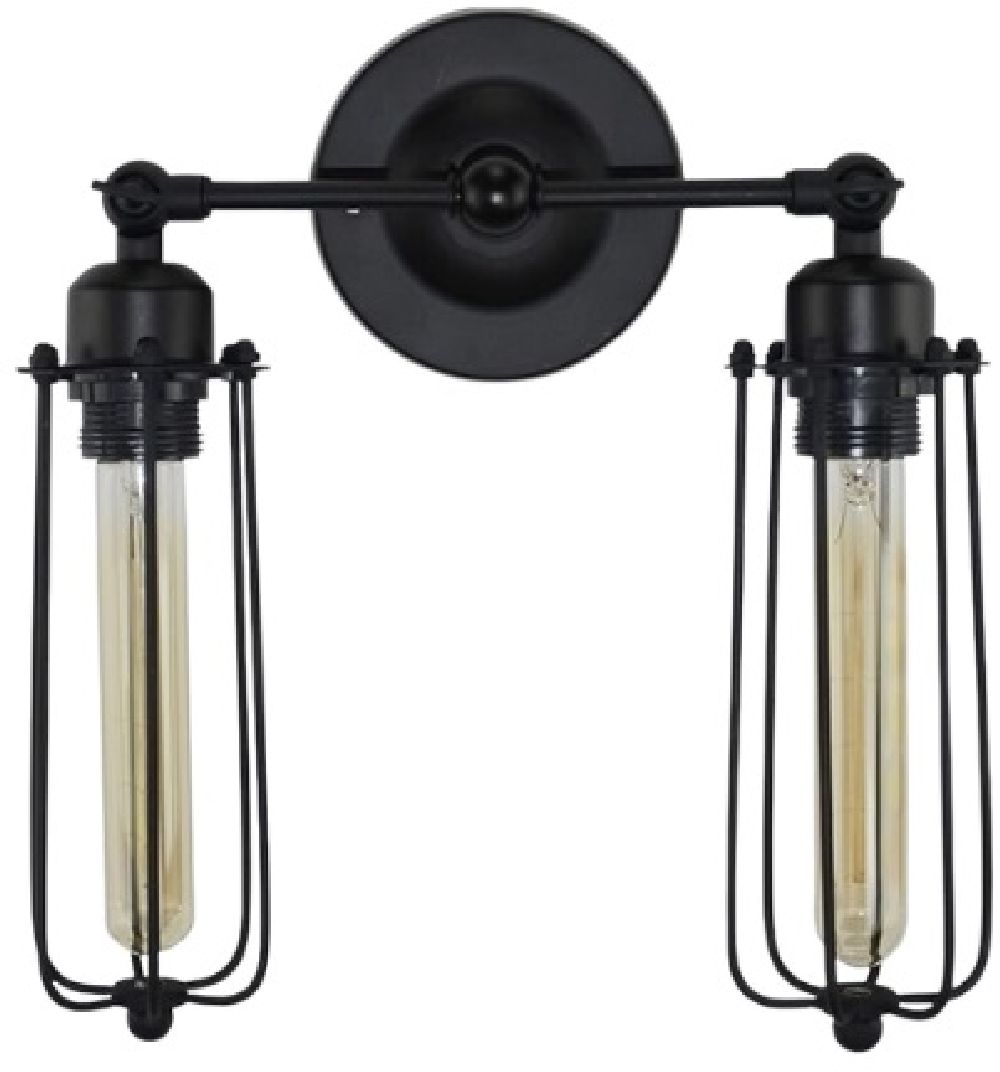 Abigali Retro kinkiet 2x8 W czarny ABIGALI-KRN2E27