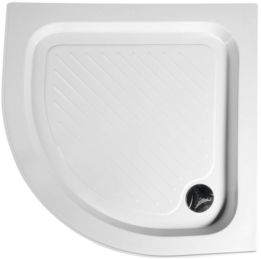Aqualine brodzik 80x80 cm półokrągły biały BTTR80