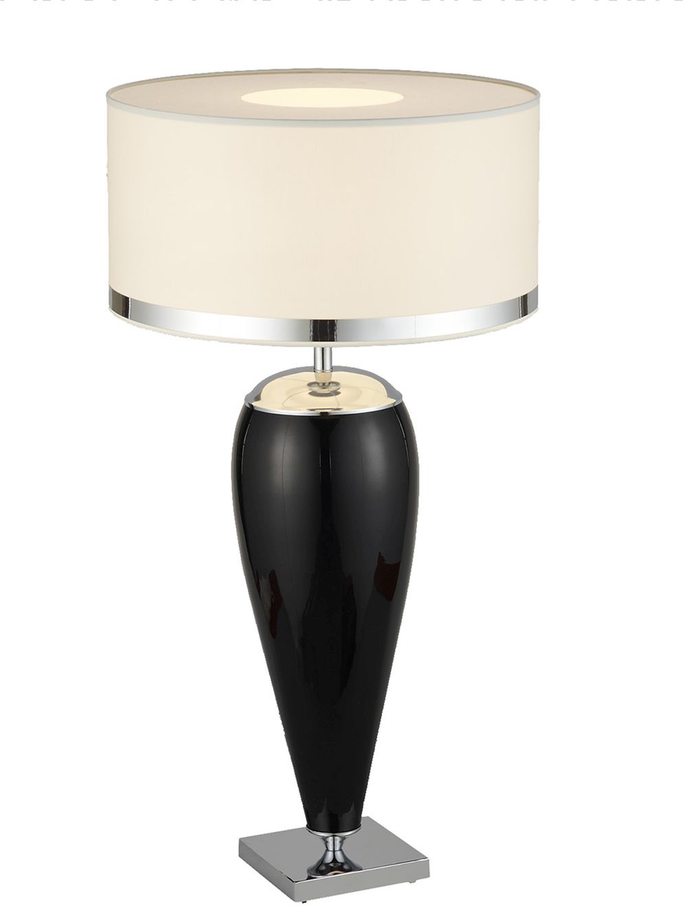 Argon Lorena lampa stołowa 1x15W czarny/biały 355
