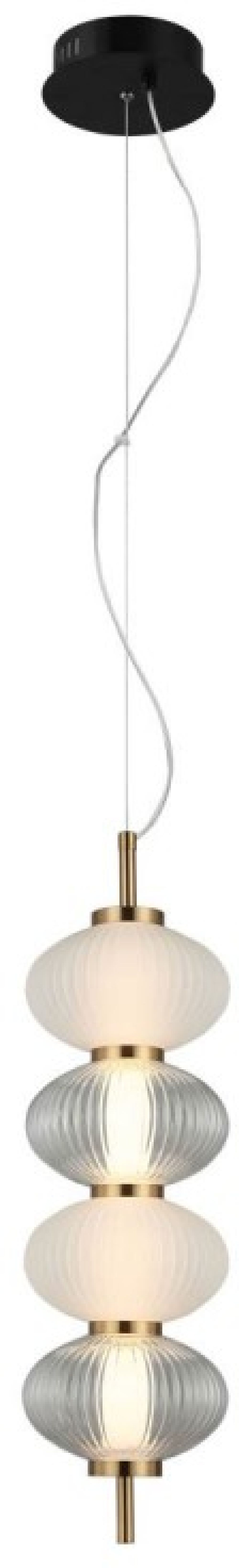 Italux Testa lampa wisząca 1x16 W przezroczysta PND-84938-4V-BK