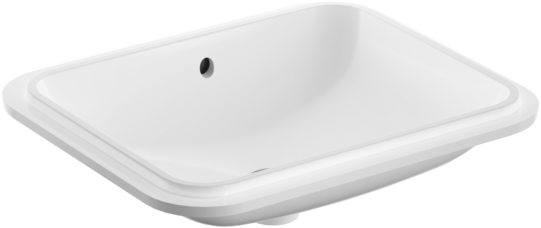 Geberit Variform umywalka 50x40 cm podblatowa prostokątna KeraTect biała 500.765.00.2