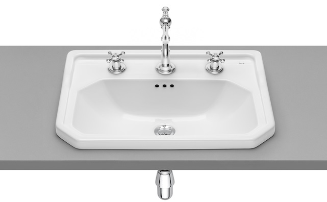 Roca Carmen umywalka 60x45 cm wpuszczana prostokątna biała A3270A5003