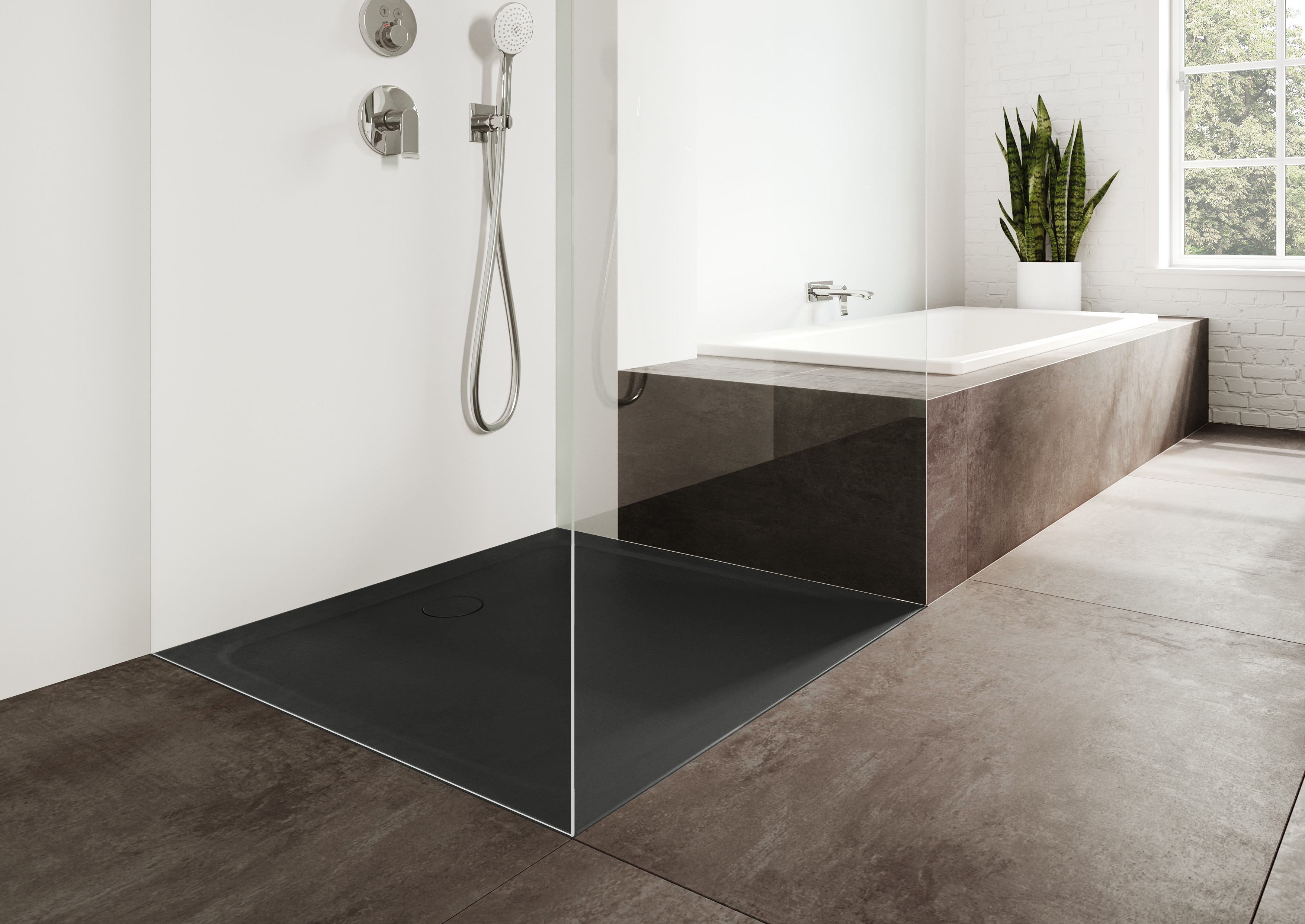 Kaldewei Cayonoplan brodzik 80x80 cm kwadratowy model 2251-5 z obniżonym nośnikiem styropianowym czarny 361147980701