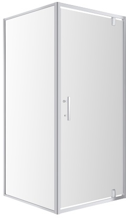Omnires S80 kabina prysznicowa 80 cm kwadratowa chrom/szkło przezroczyste S-80KCRTR