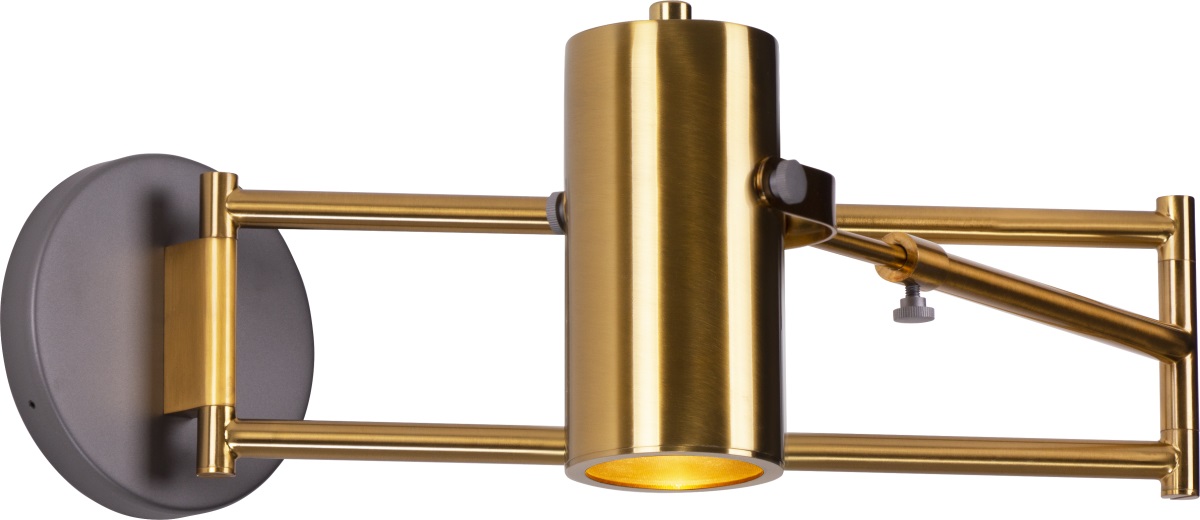 MaxLight Varsovia kinkiet 1x50W mosiądz W0245