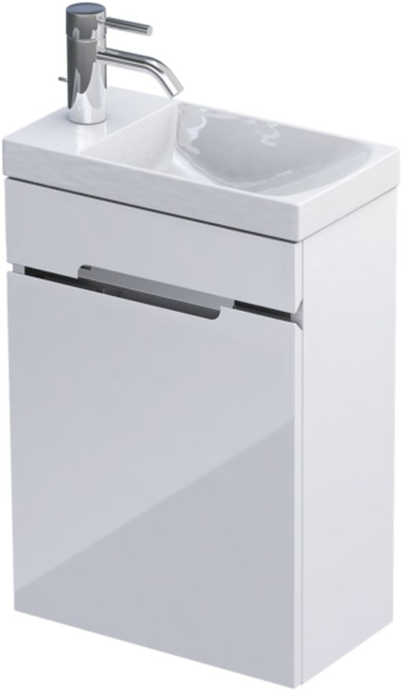Oristo Silver Uni umywalka z szafką 40 cm białą OR33-ZD1D-40-1-C - Wysyłka w 24h