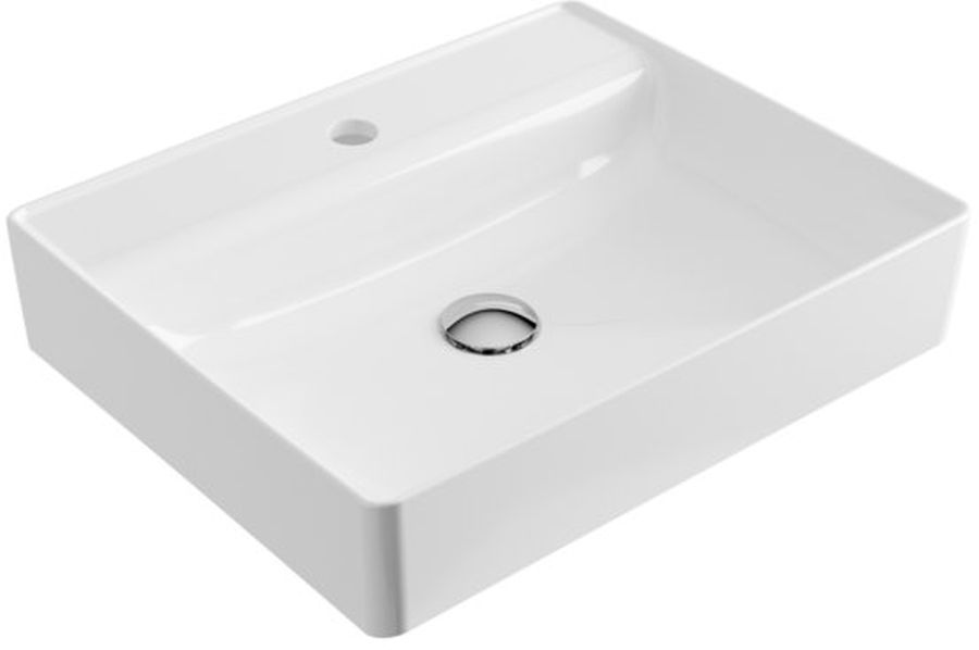 Excellent Rima 2.0 umywalka 50x40 cm nablatowa prostokątna biała CEEX.4901.500.WH - Wysyłka w 24h