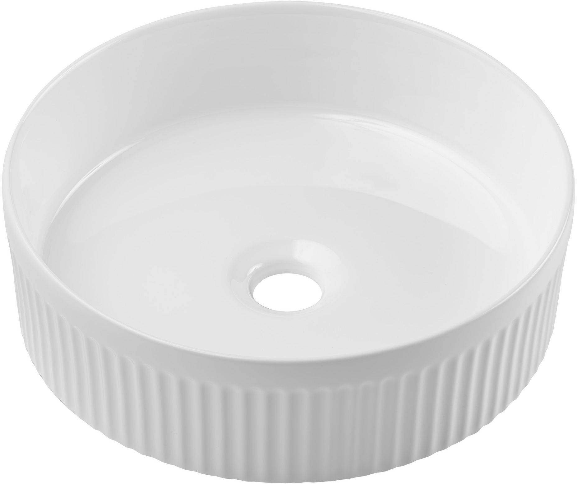 Comad umywalka 36 cm okrągła nablatowa biała BEYOND 2 WHITE ( E-6565 )