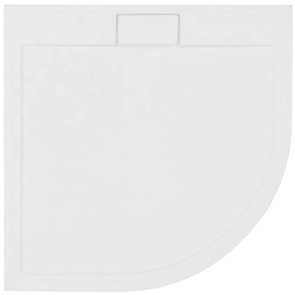 Besco Axim UltraSlim brodzik 80x80 cm półokrągły biały #BAX-80-NR