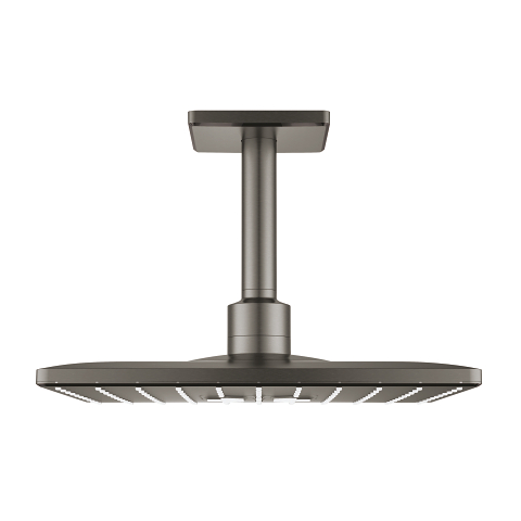 Grohe Rainshower 310 SmartActive Cube deszczownica 31 cm kwadratowa z ramieniem sufitowym brushed hard graphite 26481AL0