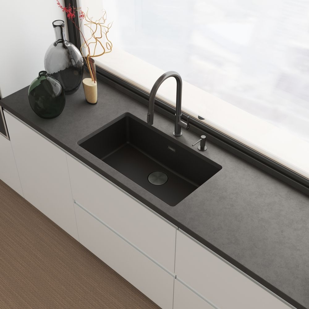 Franke Maris Slim Clear Water J Pull-Out bateria kuchenna stojąca antracyt 120.0736.603